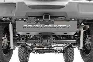 Jeep Wrangler Unlimited Skid Plate - Rough Country - Muffler Protection - 4WD - '18-'25